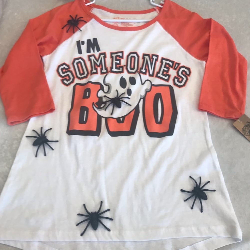 Sweet and cute Halloween baseball tee